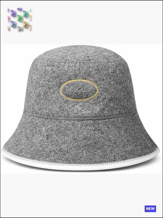 Natural Wool Sauna Hat Bucket Cap Unisex Protect Hair Banya Accessories main image 5